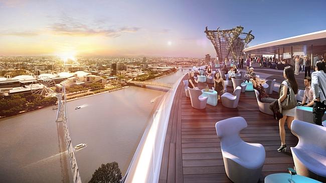 brisbane, queen's, wharf, roof, top
