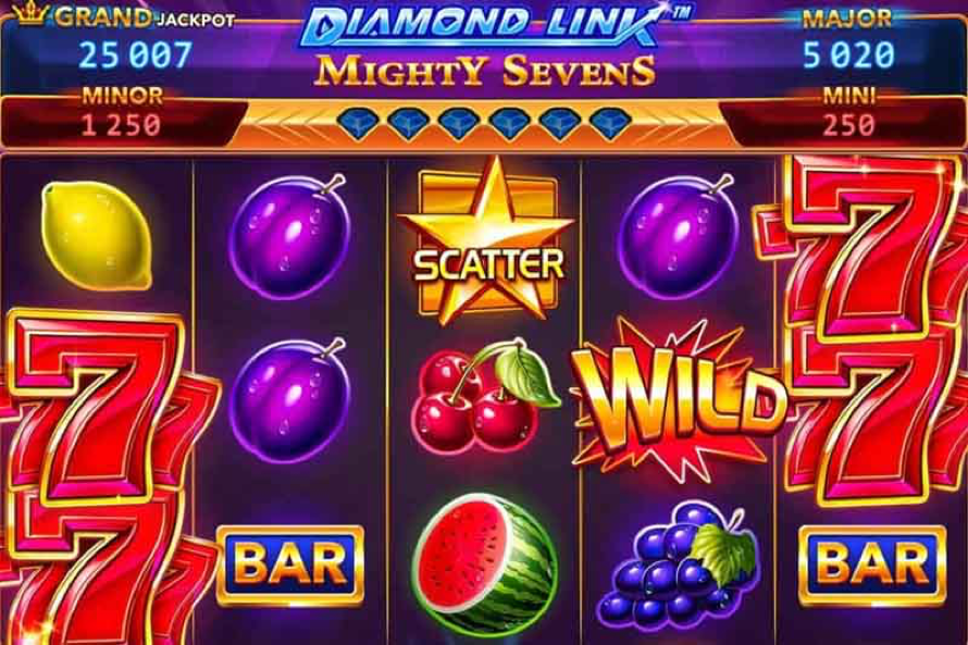 slot machines online diamond cash: mighty sevens